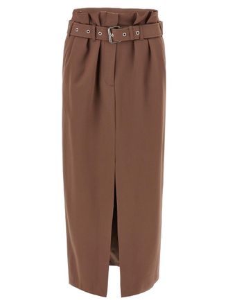 Dries Van Noten Brown Seaches skirt