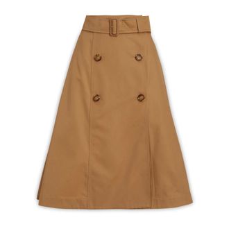 Burberry Dames, Rokken, Bruin, Maat: 3XS Katoen