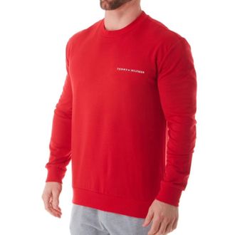 Tommy Hilfiger Mens Modern Essentials French Terry Crewneck Sweatshirt In Mahogany