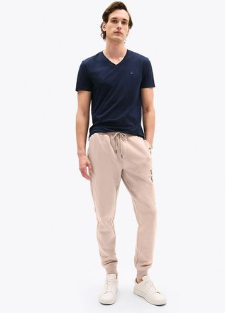 Tommy Hilfiger Mens Tommy Logo Sweatpant - Beige - XXL