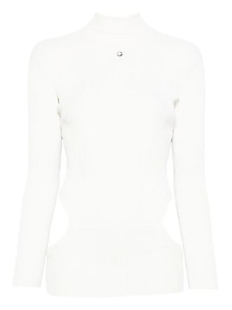 Coperni Geribbelde top - Wit