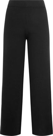 PESERICO Rechtgesneden broek met hoge taille - Dames - Vrijetijds broeken - Zwart - 2XL - Broeken