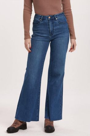 Dear John Denim Fiona High Rise Wide Leg Jeans In Violet Blue