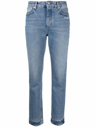 Off-white Jeans skinny con effetto schiarito - Blu