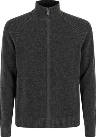 Roberto Ricci Design Velvet Full-Zip Chenille Knit Sweater