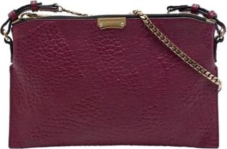 Burberry Borsa a tracolla vintage Pre-owned - - Pre-owned - Donna - Viola - ONE SIZE