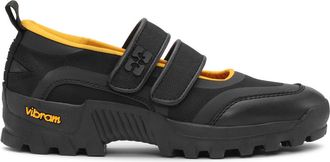 Ganni Yellow Performance Velcro Mary Jane Ballerinas - Size 8 Black