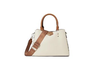 Aldo Caraever Satchel Womens Handbags Cognac, Polyurethane