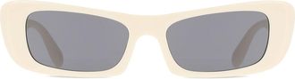 LMNT Sunglasses Rectangle Full Rim Plastic Womens Prescription Sunglasses Brown Size 54 - LMNT