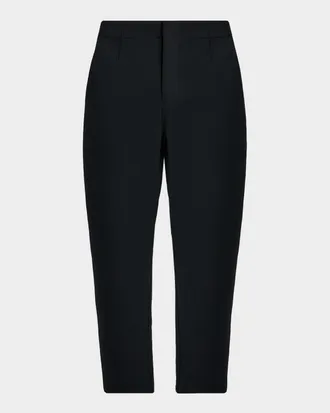 Jacquemus Men & apos;s Le Pantalon Cropped Curved-Leg Trousers