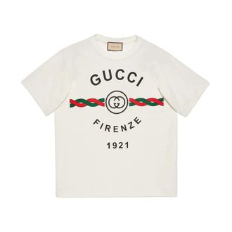 Gucci Hombre, Camisetas, Blanco, Talla: L