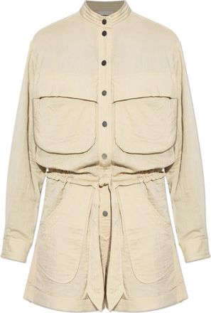 Isabel Marant Betyna Jumpsuit - Dames - Playsuits - Beige - M - Katoen - Jumpsuits & Playsuits