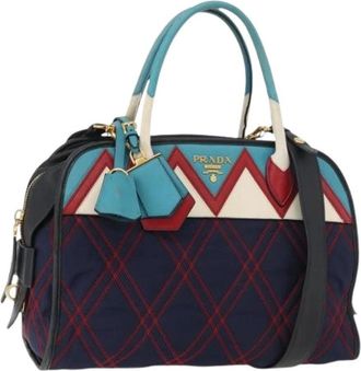 Prada Pre-owned Handbags, female, Multicolor, Size: ONE SIZE Pre-owned Vintage Hand Bag