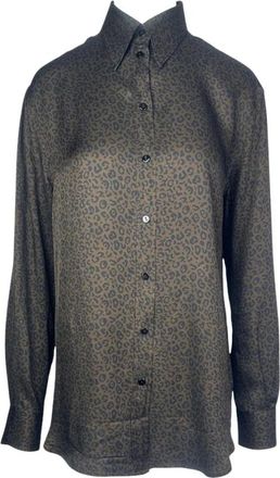 Xacus Dames, Blouses & Shirts, Bruin, Maat: 3XL