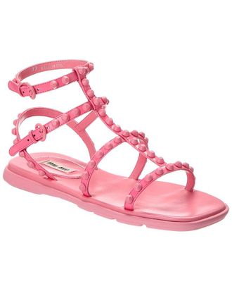 Miu Miu Dnu Pack Miu Miu Leather Sandal