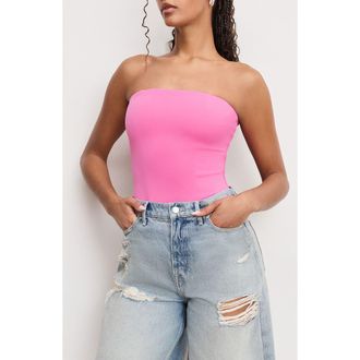 Good American Sculpting Corset Strapless Bodysuit in Berry Sorbet010 at Nordstrom Rack, Size X-Small