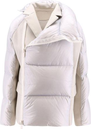 sacai Panelled Funnel Neck Jacket