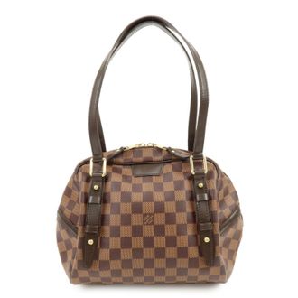 Louis Vuitton Rivington Satchel Damier Brown Canvas Handbag (Pre-Owned)