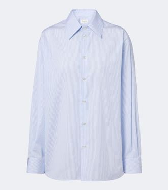 Saint Laurent Cassandre pinstripe cotton shirt