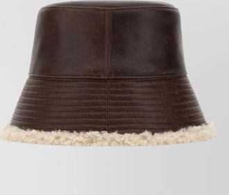 Stella McCartney synthetic leather bucket hat