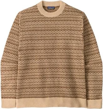 Patagonia Recycled Wool Sweater Pullover f&uuml;r Herren | beige