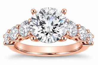 Pompeii3 Certified 4Ct Diamond Engagement Ring 14k Gold Lab Grown