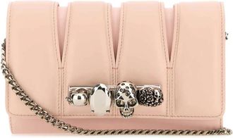 Alexander McQueen The Slash Clutch - Dames - Schoudertassen - Roze - ONE Size - Leer - Tassen