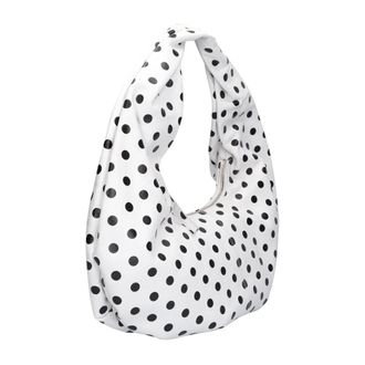 N&uacute;noo Small Alma Draped Schoudertas - Dames - Tassen - Wit - Maat: ONE Size