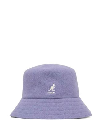 Kangol logo-patch bucket hat - women - Modacrylic/Nylon/Acrylic - S - Purple