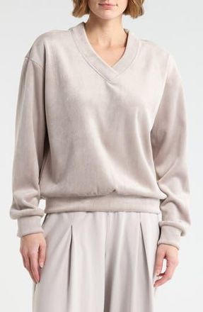 Yogalicious Dreamy Rib Coffee Run Sweatshirt in Shadow Rock at Nordstrom Rack, Size X-Large
