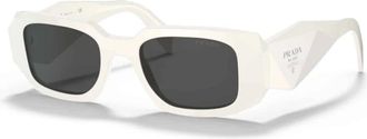 Prada Stijlvolle Zonnebril - unisex - Zonnebrillen - Wit - 49 MM - Accessoires