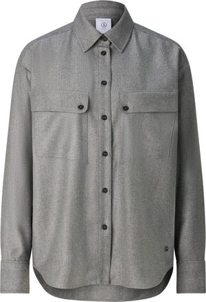 Bogner Robyn virgin wool shirt blouse for women - Grey - 34