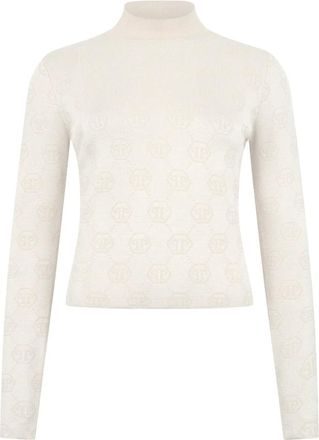 Philipp Plein Mujer, Jerseys, Beige, Talla: S