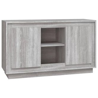 Berkfield Home Sideboard Grey Sonona 102x35x60 cm Engineered Wood | Size: 102 x 35 x 60 cm