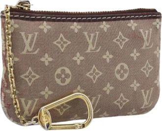 Louis Vuitton Pre-owned Coin Purse - Dames - Vintage Mini Tas - Bruin - ONE Size - Leer - Vintage