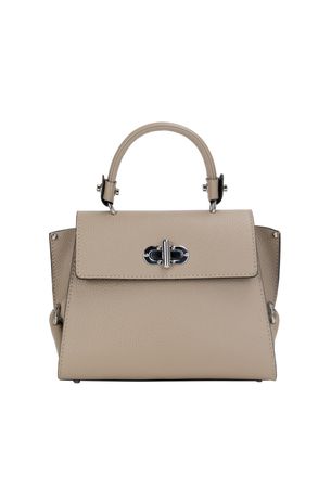 Felipa Lederen handtas Dames licht taupe