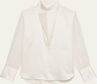 Helmut Lang Relaxed Silk Shirt