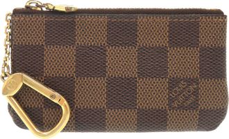 Louis Vuitton Brown Damier Canvas Damier Canvas Coin Purse/Coin Case (Pre-Owned)