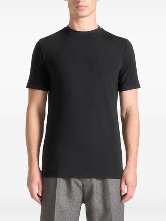 Mani&egrave;re De Voir Armand Eiffel-plaque black T-shirt - men - Viscose/Nylon/Spandex/Elastane - S