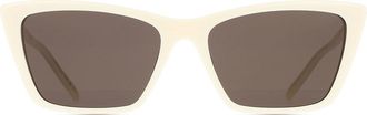 Saint Laurent SL 737 MICA THIN 005 Womens Sunglasses White Size 54 - Free RX Lenses - Free RX Lenses