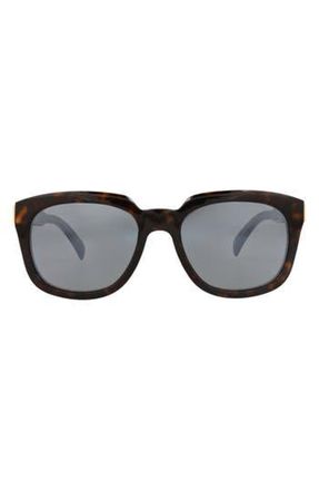 Dunhill 56mm Square Sunglasses in Havana Havana Silver at Nordstrom Rack