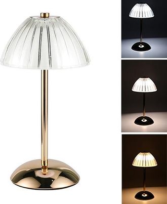 OEM L&aacute;mpara De Escritorio Usb Dorada, Iluminaci&oacute;n De 3 Tonos, Atenuaci&oacute;n Continua, Interruptor T&aacute;ctil, L&aacute;mpara De Escritorio Decorativa, Luz Nocturna, L&aacute;m