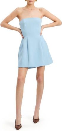 Bardot Karoline Balloon Minidress in Soft Blue at Nordstrom, Size 12