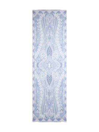 Etro paisley-print scarf - women - Silk/Cashmere - One Size - White
