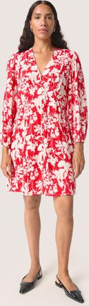 Soaked In Luxury Jurk Regular fit white blue