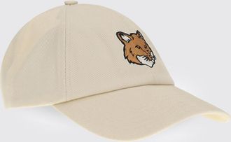 Maison Kitsun&eacute; Cappello Fox Head Maison Kitsun&eacute; in twill di cotone