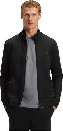 HUGO BOSS Heren, Sweatshirts & Hoodies, Zwart, Maat: 6XL Katoen