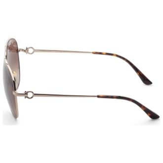 Ferragamo SF269S71861 Aviator Sunglasses - Gold