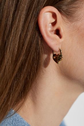 Kate Spade New York Dangling Heart-shaped Earrings, Womens, Gold