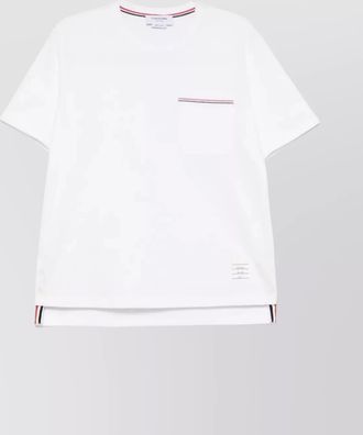 Thom Browne oversized t-shirt with embroidered pocket detail